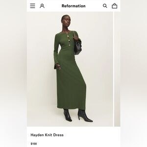 Reformation Hayden Knit Dress S NWT